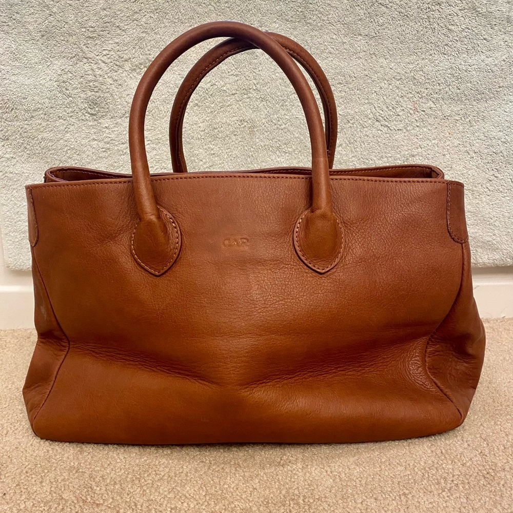Mark and Graham Elisabetta Leather Slouch Bag